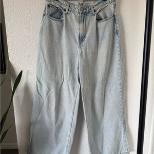 Abercrombie & Fitch Light Blue Wide Leg Jeans